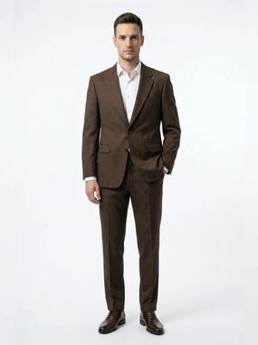 VINTAGE Gray Botany 500 2 Button Suit Size 44L